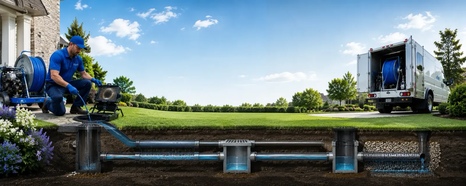 Outdoor drain cleaning information for Dublin, IN